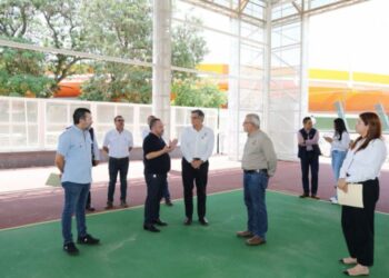 Supervisa Américo obras de infraestructura deportiva